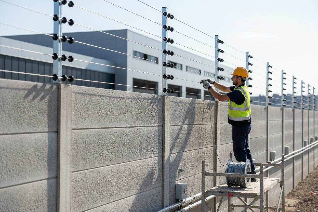 Electric Fence on Wall